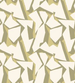 Shatter Wallpaper by Ohpopsi Olive Oil