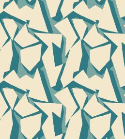 Shatter Wallpaper by Ohpopsi Teal