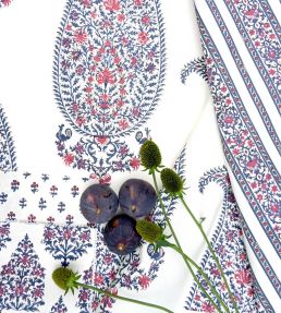 Kashmir Fabric by Titley and Marr Indigo & Red