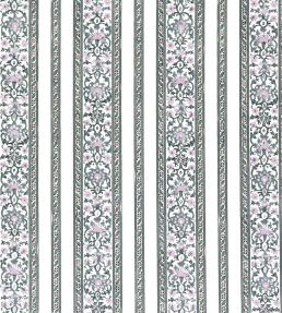 Shawl Stripe Fabric by Titley and Marr Sage & Amethyst