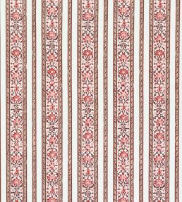Shawl Stripe Fabric by Titley and Marr Scarlet & Coral