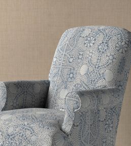 Shell Grotto Fabric by Fermoie Deep Blue
