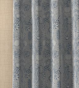 Shell Grotto Fabric by Fermoie Deep Blue