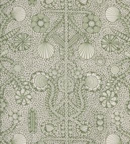 Shell Grotto Fabric by Fermoie Avocado