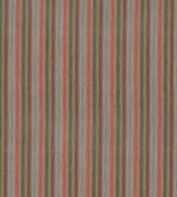 Shepton Stripe Fabric by Mulberry Home Plum/Green