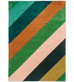 Harlequin Sherbet Stripe rug Emerald/Amber 144417140200 Emerald/Amber
