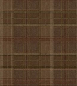Shetland Plaid Wallpaper by Mulberry Home Espresso