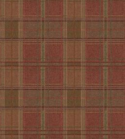 Shetland Plaid Wallpaper by Mulberry Home Russet