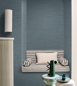 Shinok Wallpaper by Casamance Bleu Persan