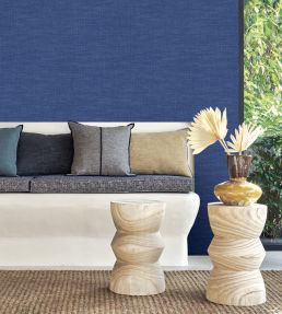 Shinok Wallpaper by Casamance Bleu Roi