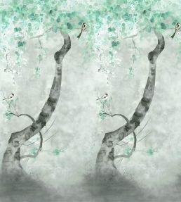 Shinsha Scene 2 Mural by Designers Guild Celadon