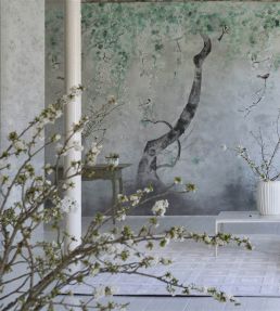 Shinsha Scene 2 Mural by Designers Guild Celadon