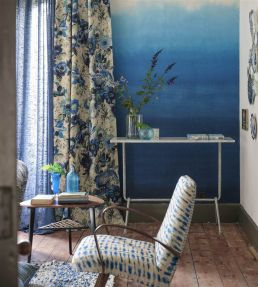 Shoshi Mural by Designers Guild Cobalt