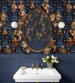 Showtime Wallpaper by Brand McKenzie Blue Lux