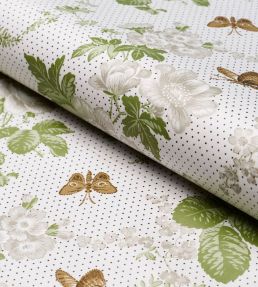 Sibyl Chintz Fabric by Schumacher Neutral