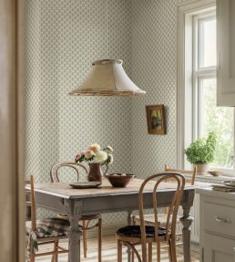 Sibylla Wallpaper by Borastapeter Blue/Green