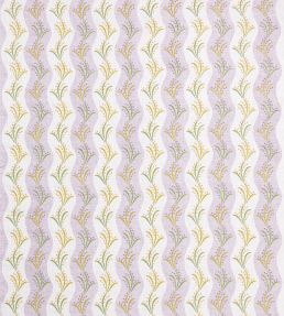 Sidney Stripe Fabric by Nina Campbell Lilac/Green/Yellow
