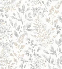 Sigrid Wallpaper by Borastapeter Grey/White