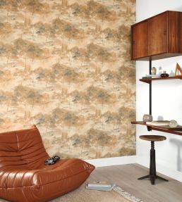 Sila Wallpaper by Casadeco Jaune Miel