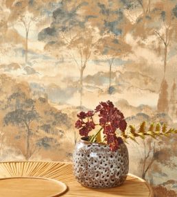 Sila Wallpaper by Casadeco Jaune Miel