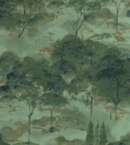 Sila Wallpaper by Casadeco Vert Eucalyptus