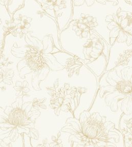 Silent Garden Wallpaper by Caselio Blanc or