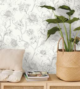 Silent Garden Wallpaper by Caselio Noir