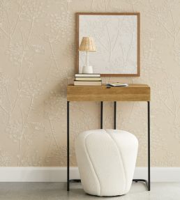 Silhouette Flowers Wallpaper by Eijffinger Beige/Sand