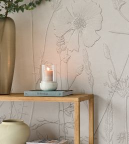 Silhouette Flowers Mural by Eijffinger Brown/Taupe