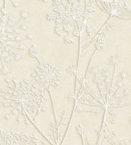 Silhouette Flowers Wallpaper by Eijffinger White/Cream