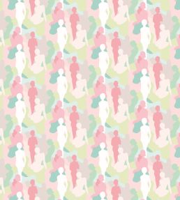 Silhouette Wallpaper by Ohpopsi Taffy Cream