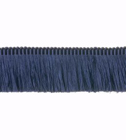 Silk Moss Fringe 40mm Trimming by Houles Blue