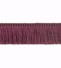 Silk Moss Fringe 40mm Trimming by Houles Purple