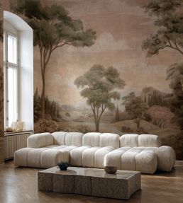 Silk Route Mural by Coordonne Peach