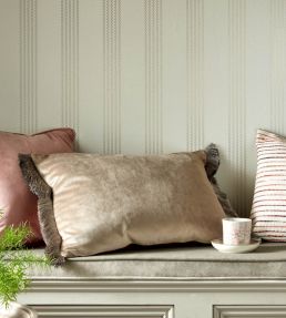 Silk Stripe Wallpaper by 1838 Wallcoverings Metallic
