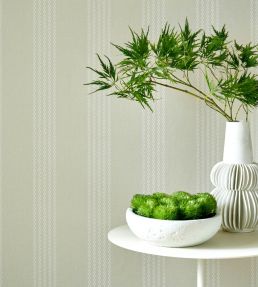 Silk Stripe Wallpaper by 1838 Wallcoverings Natural