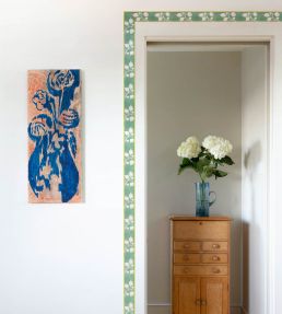 Silk Stripe Border II Wallpaper by CommonRoom Jewel
