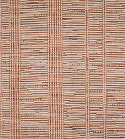 Sillons Fabric by Lelievre Terracotta