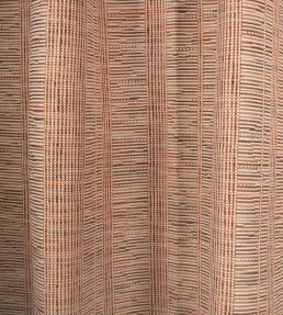 Sillons Fabric by Lelievre Terracotta