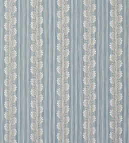 Silvano Stripe Fabric by Colefax and Fowler Old Blue