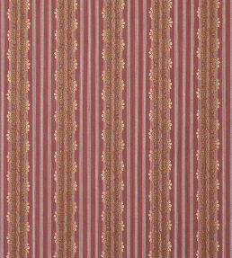 Silvano Stripe Fabric by Colefax and Fowler Red