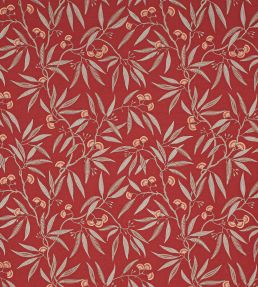 Silverwood Fabric by Jane Churchill Red