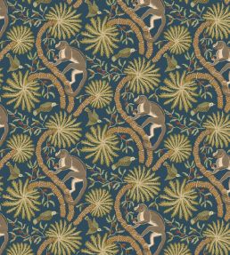 Simia Wallpaper by Josephine Munsey Petrol