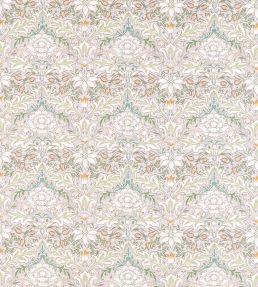 Simply Severn Fabric by Morris & Co Cochineal / Willow