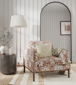 Simply Severn Fabric by Morris & Co Madder / Russet