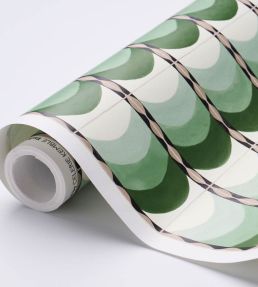 Sintra Wallpaper by Schumacher Green