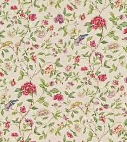Sissinghurst Fabric by Sanderson Moss/Strawberry