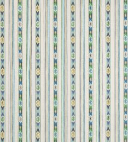 Sitari Stripe Fabric by Jane Churchill Blue/Green