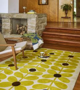 Orla Kiely Sixties Stem rug Yellow 158106120180-US Yellow