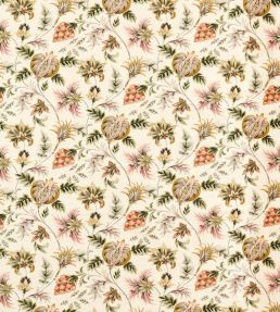 Sizergh Fabric by Clarke & Clarke Blush/Sage
